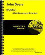 Operators Manual for John Deere 420S Tractor