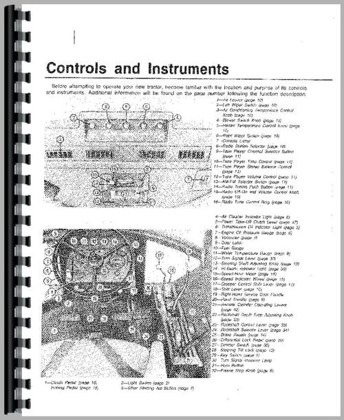 Operators Manual for John Deere 4430 Tractor Sample Page From Manual