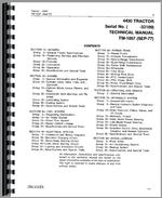 Service Manual for John Deere 4430 Tractor