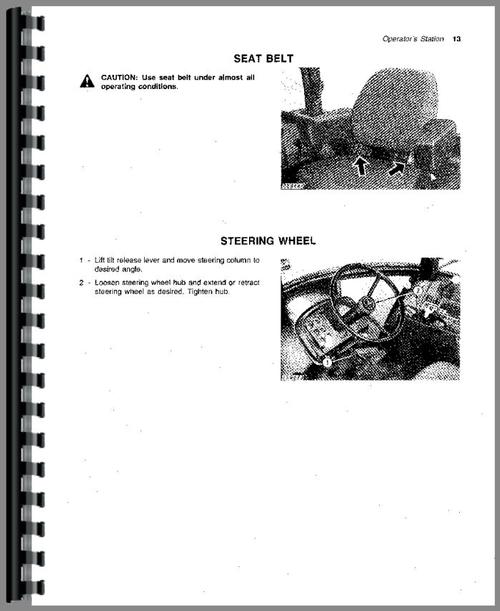 Operators Manual for John Deere 4440 Tractor Sample Page From Manual