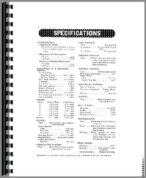 Operators Manual for John Deere 620 Tractor Sample Page From Manual