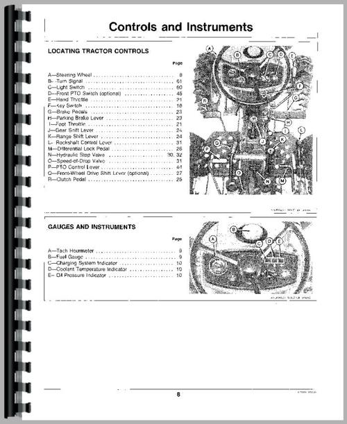 Operators Manual for John Deere 650 Tractor Sample Page From Manual