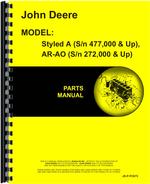 Parts Manual for John Deere A Tractor