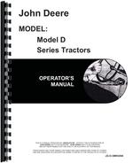 Operators Manual for John Deere D Tractor