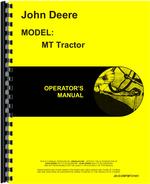 Operators Manual for John Deere MT Tractor