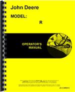 Operators Manual for John Deere R Tractor