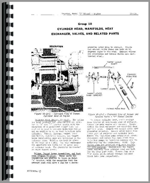 Service Manual for John Deere R Tractor Sample Page From Manual