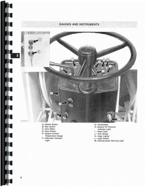 Operators Manual for John Deere 310A Tractor Loader Backhoe Sample Page From Manual
