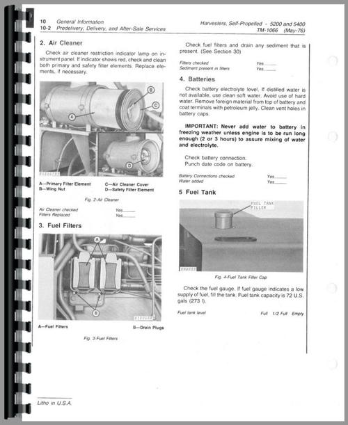 Service Manual for John Deere 5200 Forage Harvester Sample Page From Manual