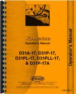 Operators Manual for Komatsu D31A-17 Crawler