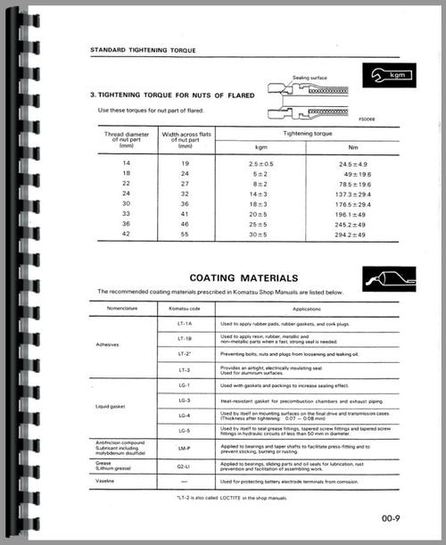 Service Manual for Komatsu D31P-18A Crawler Sample Page From Manual