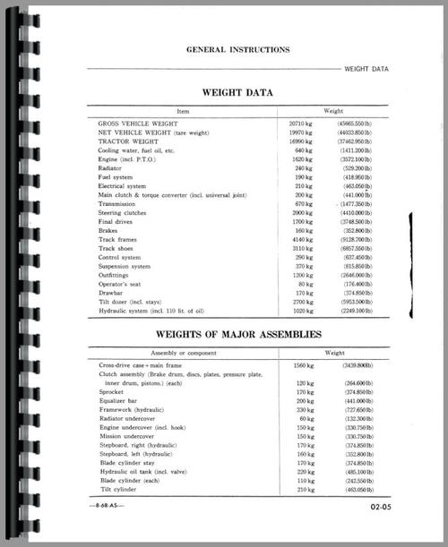 Service Manual for Komatsu D80A Crawler Sample Page From Manual