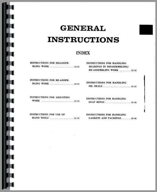Service Manual for Komatsu D85A Crawler Sample Page From Manual