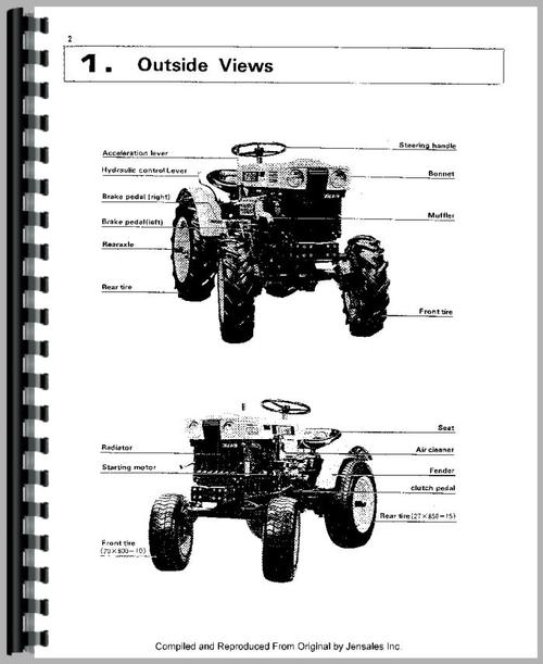 Service Manual for Kubota B6000 Tractor Sample Page From Manual