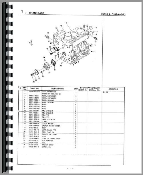 Parts Manual for Kubota B8200 Tractor Sample Page From Manual