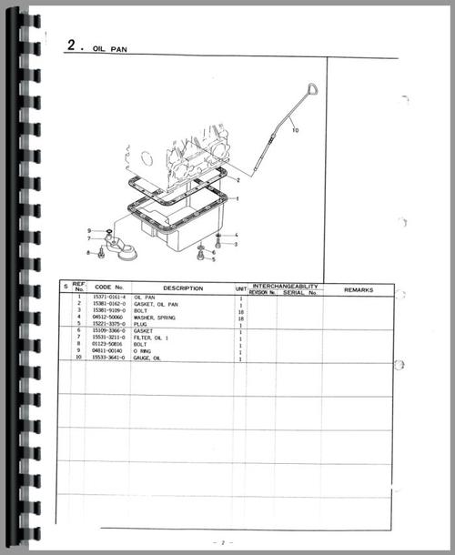 Parts Manual for Kubota B8200 Tractor Sample Page From Manual