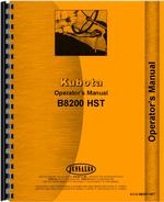 Operators Manual for Kubota B8200HST-D Tractor