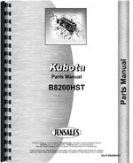 Parts Manual for Kubota B8200HST Tractor