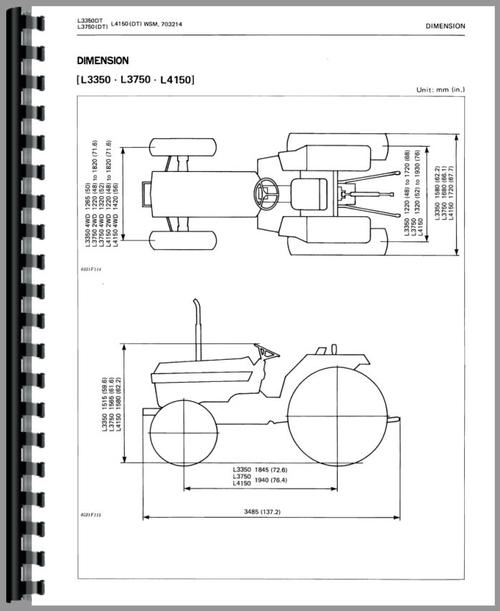 Service Manual for Kubota L3750 Tractor Sample Page From Manual