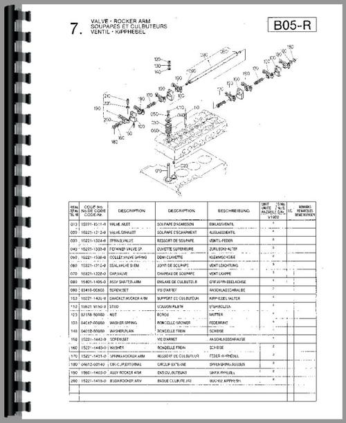 Parts Manual for Kubota V1902-BBS-1 Engine Sample Page From Manual