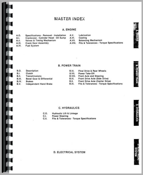 Service Manual for Long 560 Tractor Sample Page From Manual