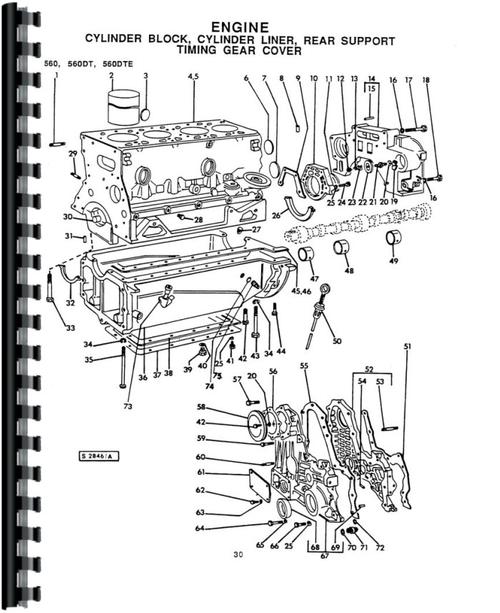 Parts Manual for Long 610 Tractor Sample Page From Manual