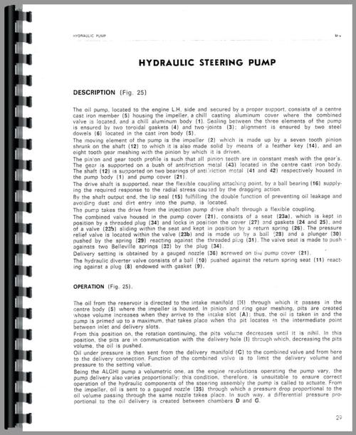 Service Manual for Long R9500 Tractor Sample Page From Manual