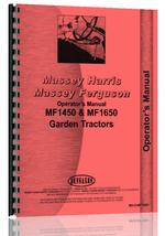 Operators Manual for Massey Ferguson 1650 Lawn & Garden Tractor