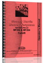 Operators Manual for Massey Ferguson 204 Forklift