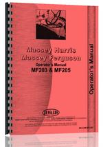 Operators Manual for Massey Ferguson 203 Industrial Tractor