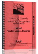 Operators Manual for Massey Ferguson 30E Industrial Tractor