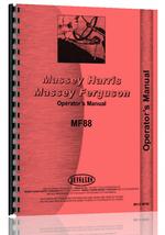 Operators Manual for Massey Ferguson 88 Tractor