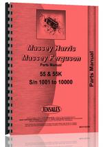 Parts Manual for Massey Harris 55K Tractor