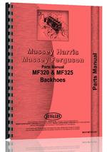 Parts Manual for Massey Ferguson 325 Backhoe Attachment