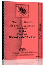 Parts Manual for Massey Ferguson 54A Backhoe Attachment