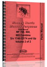 Parts Manual for Massey Ferguson 760 Combine
