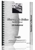 Operators Manual for Minneapolis Moline 335 Tractor