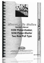 Operators Manual for Minneapolis Moline H350 Picker Husker