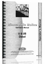 Operators Manual for Minneapolis Moline UB Tractor
