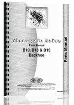 Parts Manual for Minneapolis Moline B10 Backhoe Attachment