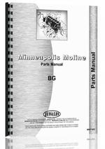 Parts Manual for Minneapolis Moline BG Tractor