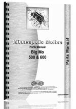 Parts Manual for Minneapolis Moline Big MO 600 Tractor