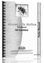 Parts Manual for Minneapolis Moline G4 Combine