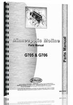 Parts Manual for Minneapolis Moline G705 Tractor