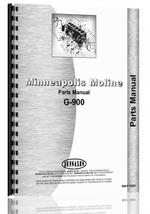 Parts Manual for Minneapolis Moline G900 Tractor