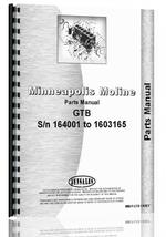 Parts Manual for Minneapolis Moline GTB Tractor