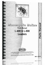 Parts Manual for Minneapolis Moline L400 Loader