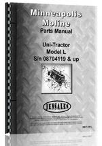 Parts Manual for Minneapolis Moline Uni-Tractor Tractor