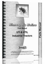 Parts Manual for Minneapolis Moline UTI Tractor