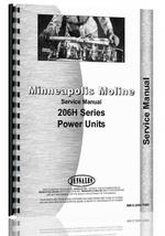 Service Manual for Minneapolis Moline 206-H Engine